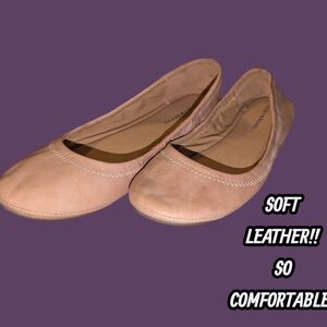 Lucky Brand Pink Leather Flats